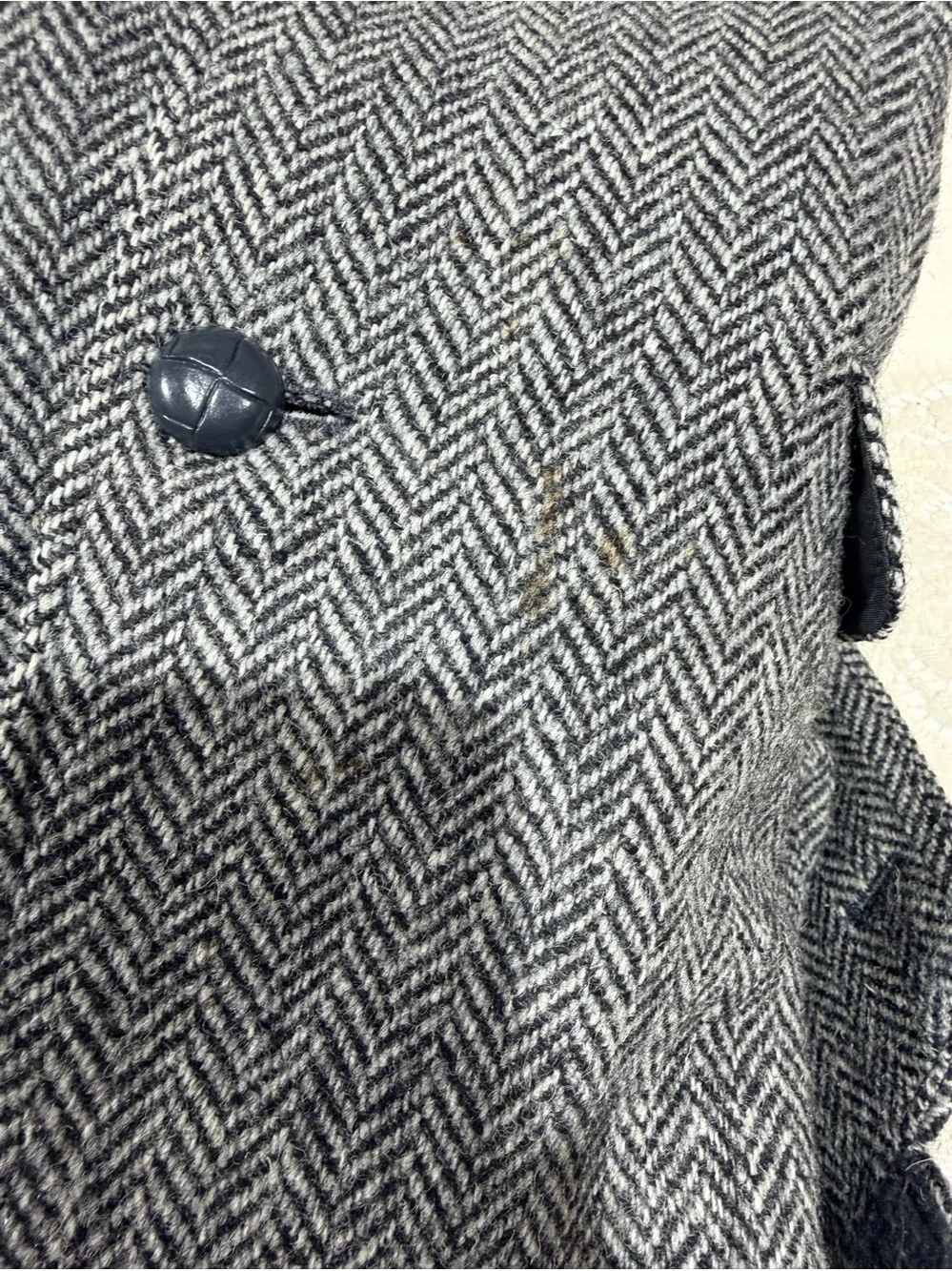 Vintage Pitlochry Harris Tweed Men’s 40 Herringbone Wool Blazer England